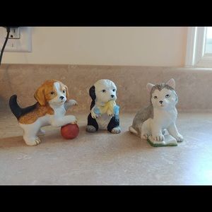 🟢Homco Set of 3 Puppy Dog Pals